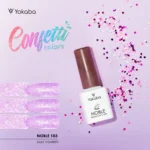 Noble - 103 Lilac Confetti Hema Free Веган гел лак за нокти - Image 3
