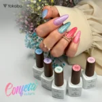 Noble - 105 Mint Confetti Hema Free Веган гел лак за нокти - Image 5