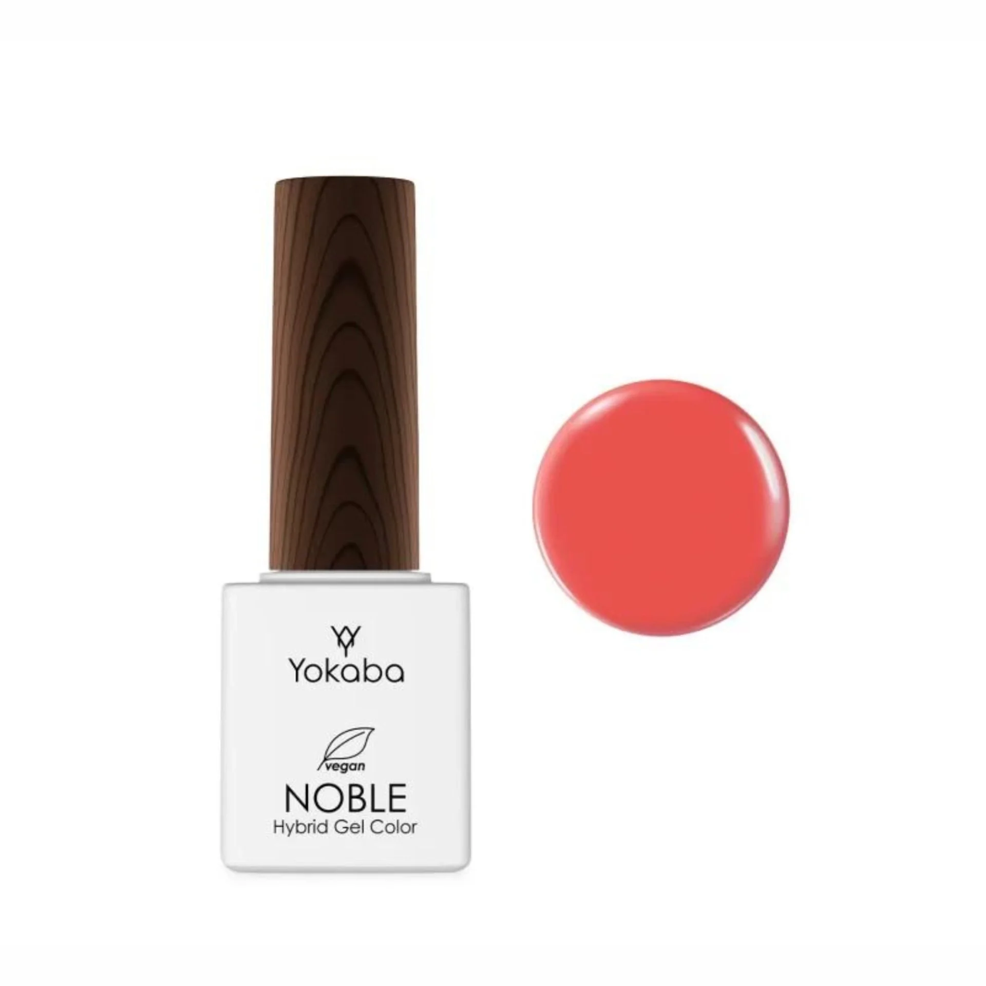 yokaba-noble-vegan-gel-lak-za-nokti-bez-hema-82-hot-coral-1-937 Noble - 82 Hot Coral Hema Free Веган гел лак за нокти - Image 1