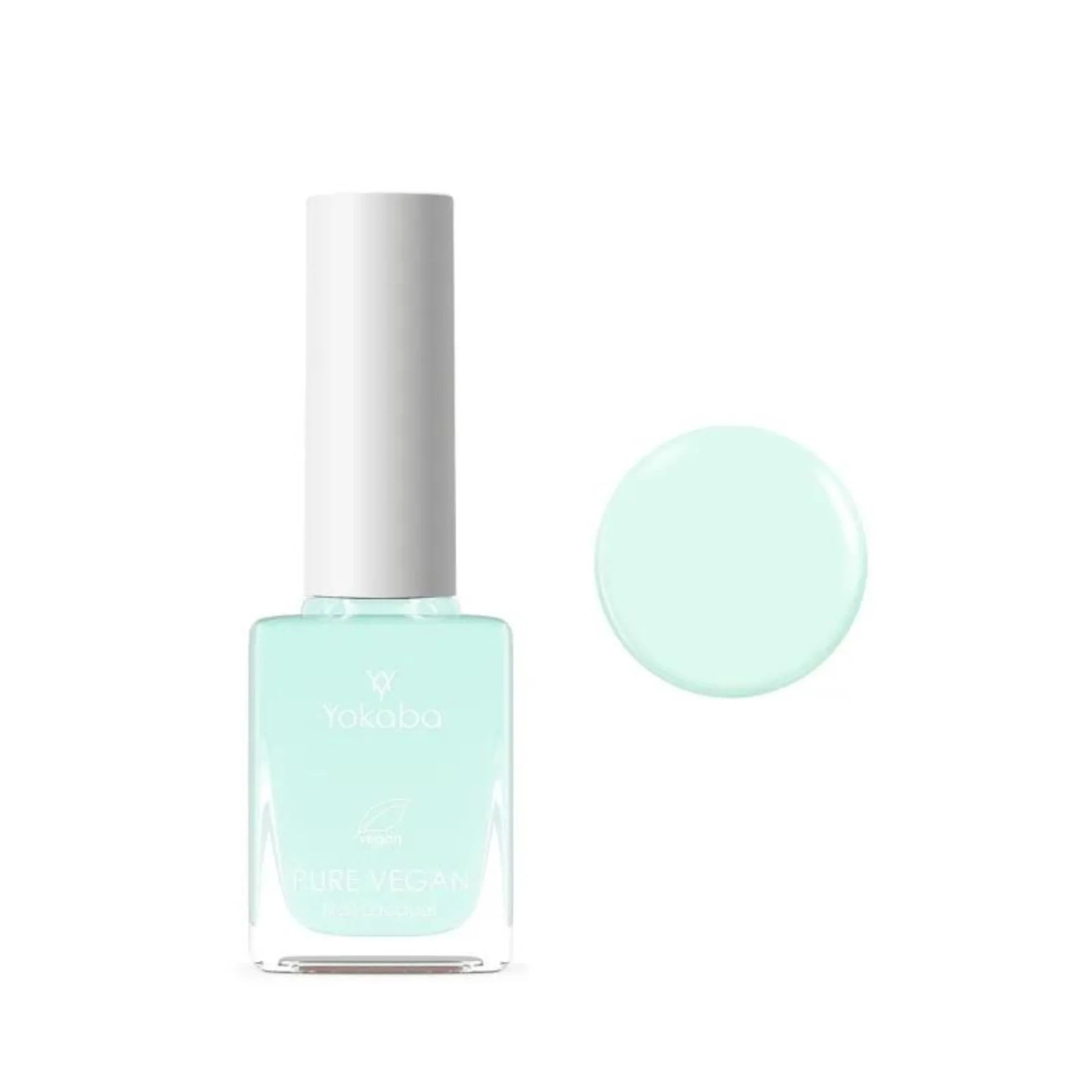yokaba-pure-vegan-klasicheski-lak-za-nokti-90-pastel-mint-1-614 Pure Vegan - 90 Pastel Mint Веган класически лак за нокти - Image 1