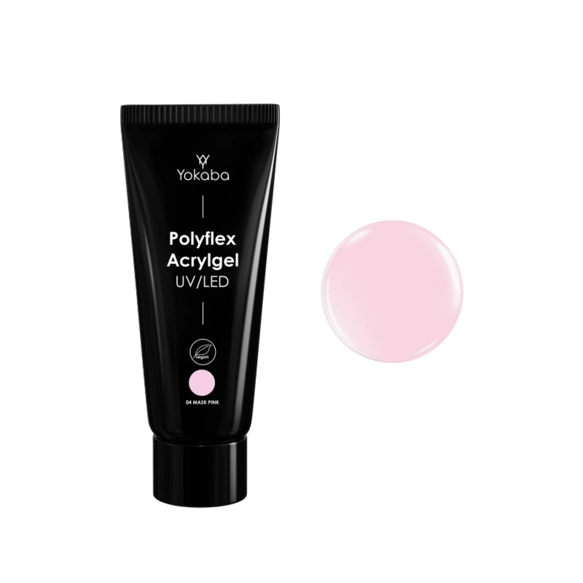 yokaba-polyflex-acryl-gel-uvled-04-mask-pink-vegan-akrigel-za-izgrazhdane-1-322 Polyflex Acryl UV/LED Gel - 04 Mask Pink Веган акригел за изграждане - Image 1