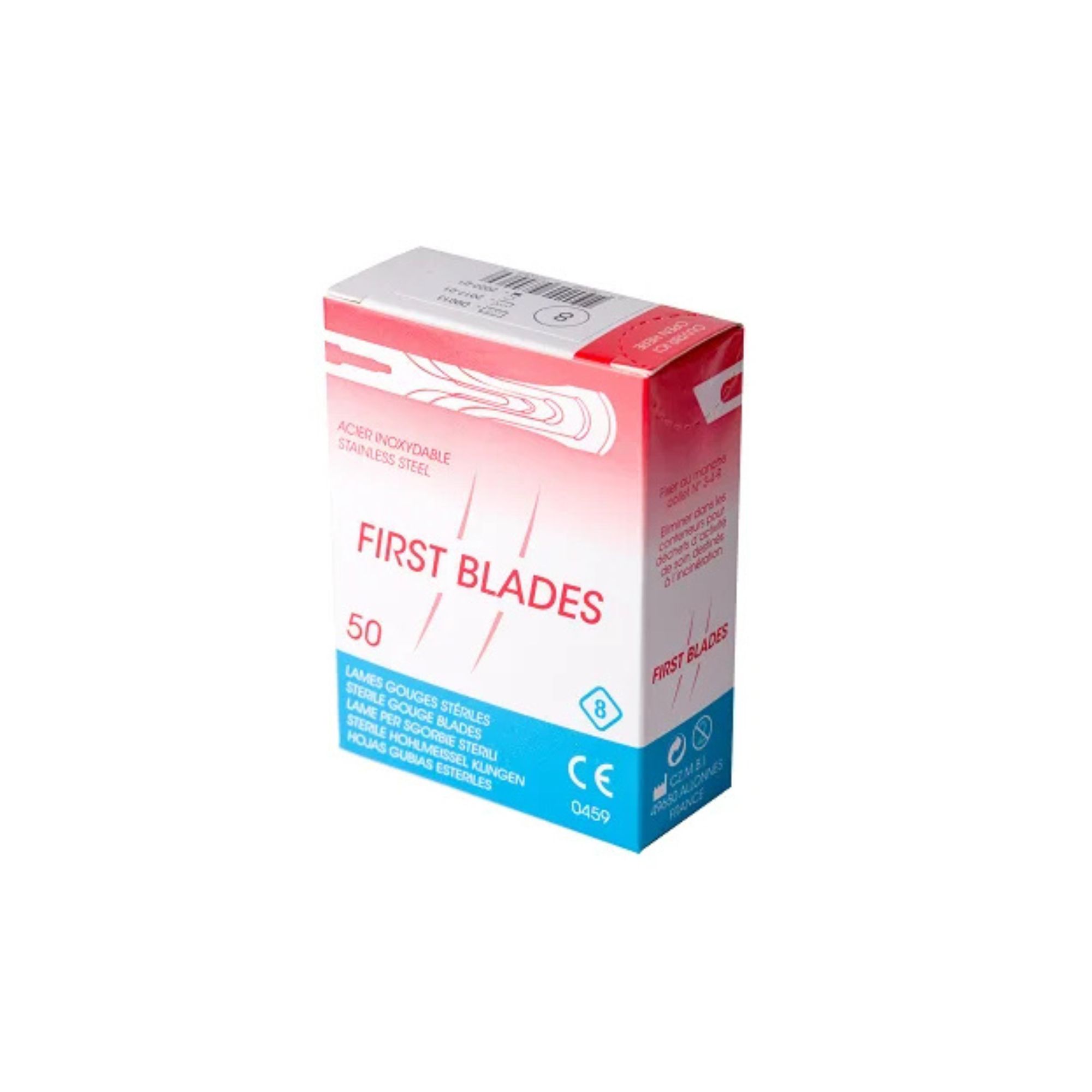 first-blades-dleto-8-sterilno-50-br-1 First Blades Длето №8 – стерилно, 50 бр. - Image 1